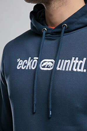 YORKER Lacivert Sweatshirt Nakışlı Loose Fit Erkek Sweatshirt