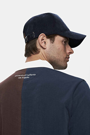 CLARK Kahve Baskılı Polo Yaka Standard Fit Erkek Sweatshirt