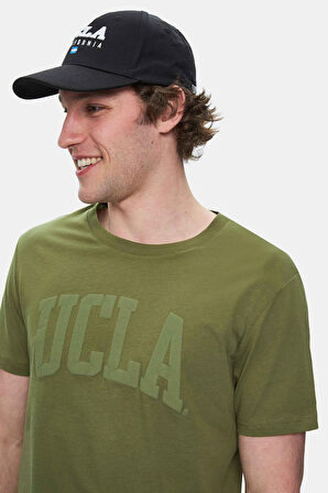 CULVER Haki Bisiklet Yaka Baskılı Standard Fit Erkek Tshirt