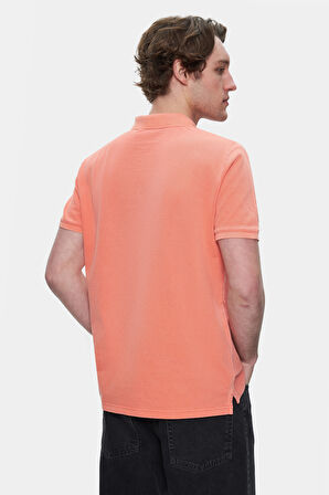 GERARD Sıcak Pembe Polo Yaka Nakışlı Standard Fit Erkek Tshirt