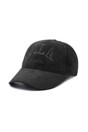TOMISIN Siyah Baseball Cap Fileli ve Metal Tokalı Standard Fit Unisex Şapka