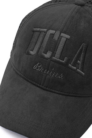 TOMISIN Siyah Baseball Cap Fileli ve Metal Tokalı Standard Fit Unisex Şapka