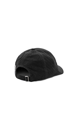 TOMISIN Siyah Baseball Cap Fileli ve Metal Tokalı Standard Fit Unisex Şapka