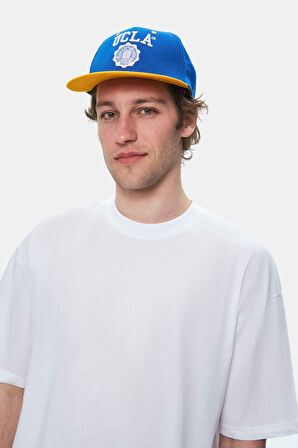 ROSCOE Beyaz Bisiklet Yaka Baskılı Oversize Erkek Tshirt