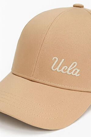 NEO Bej-Beyaz Baseball Cap Nakışlı - Unisex Şapka