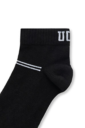 BRENNUS 3'LÜ Siyah Uzun jakarlı Standard Fit Unisex Çorap