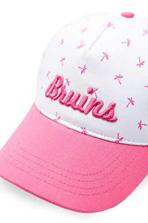 ROXY Şeker Pembe Baseball Cap Fileli Nakışlı Unisex Şapka