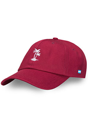 ANISTON Bordo Baseball Cap Nakışlı - Unisex Şapka