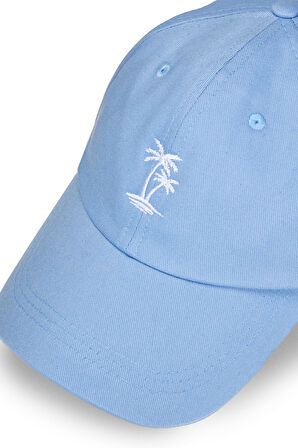 Ucla ANISTON Gök Mavi Baseball Cap Nakışlı - Unisex Şapka