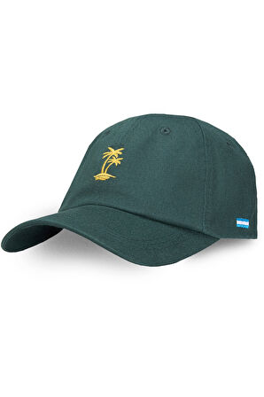 ANISTON Yeşil Baseball Cap Nakışlı - Unisex Şapka