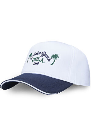 CAIRO Kemik Rengi Baseball Cap Nakışlı - Unisex Şapka