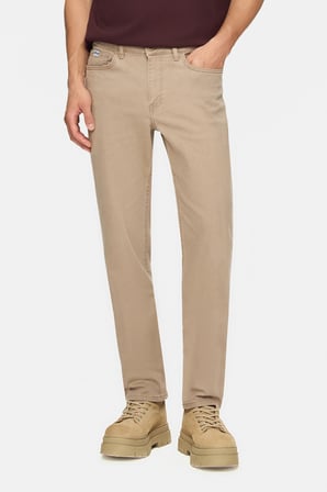 TARO Bej  Non Denim Stragiht Fit Erkek Pantolon