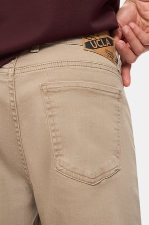 TARO Bej  Non Denim Stragiht Fit Erkek Pantolon