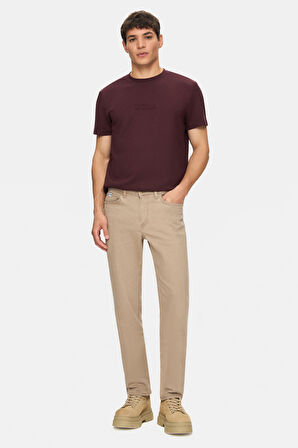 TARO Bej  Non Denim Stragiht Fit Erkek Pantolon