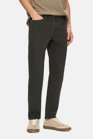 TARO Haki  Non Denim Stragiht Fit Erkek Pantolon