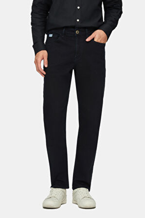 TARO Lacivert  Non Denim Stragiht Fit Erkek Pantolon