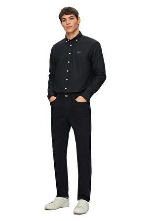 TARO Lacivert  Non Denim Stragiht Fit Erkek Pantolon