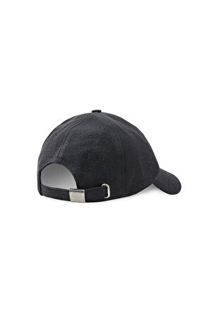 FORTUNO Siyah Baseball Cap Nakışlı - Unisex Şapka