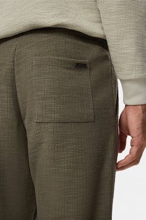 TOBIAS Haki Düz Paça Pamuklu Standard Fit Erkek Eşofman Altı