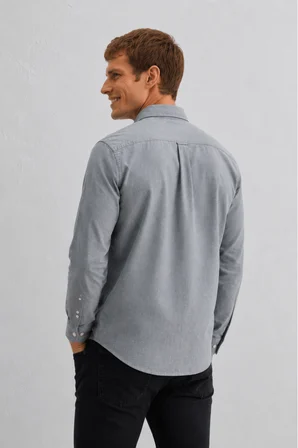 TYSON Adaçayı Yeşili %100 Pamuk Poplin Standard Fit Erkek Gömlek