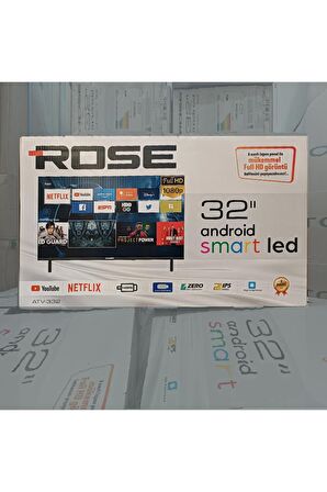 Rose ATV-332 32inç 82 Ekran Android+Uydu Alıcılı Televizyon (ATV-332)