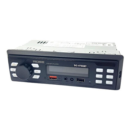 ROSE DC-4750BT MP3-USB-SD-BT Radyolu Oto Teyp 4x60W