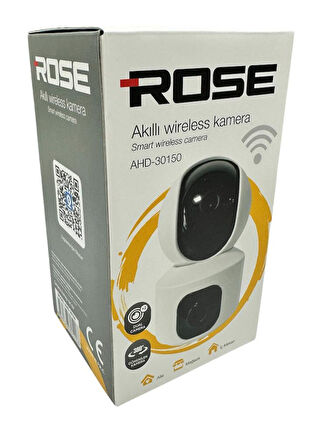 ROSE AHD-30150 İç Ortam Akıllı Wireless Kamera 360Derece Hareketli Çift Kameralı