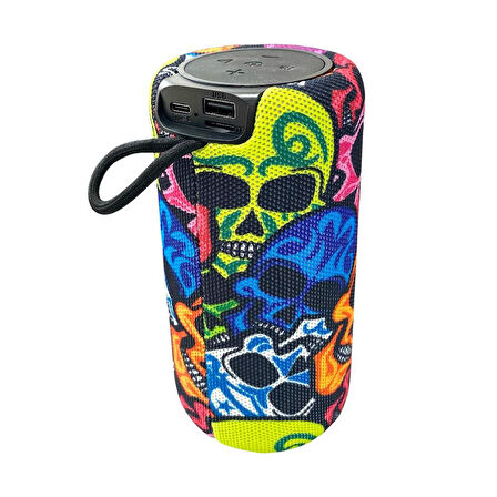 Rose SP-405 RGB Işıklı Taşınabilir Şarjlı Bluetooth Hoparlör