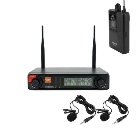 Rose R-702YY UHF Telsiz Kablolu Yaka+Yaka Mikrofonu 2li