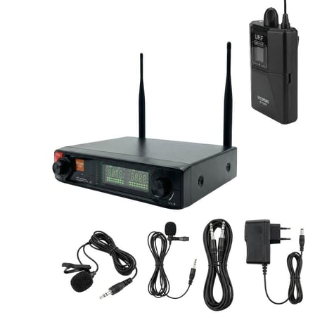 Rose R-702YY UHF Telsiz Kablolu Yaka+Yaka Mikrofonu 2li