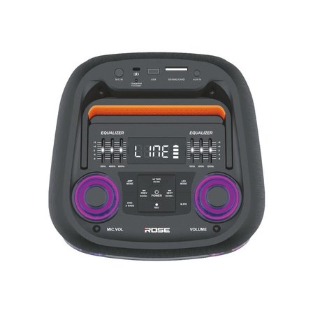 ROSE HP-2150 Partybox Kablosuz El Mikrofonlu Sarjlı Bluetooth Dual 6.5” Hoparlör