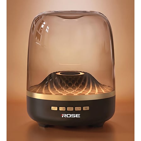 Rose HP-433 Aura Pro Bluetooth Hoparlör Şeffaf LED Işıklı 2000 mAh