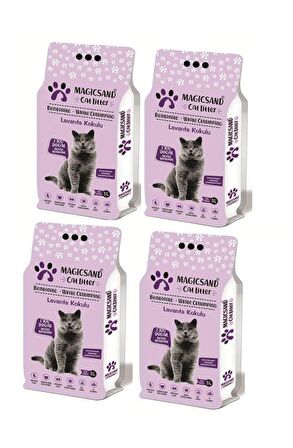 magicsand Cat Litter Lavanta Kokulu Kedi Kumu 5 Lt * 4 Adet