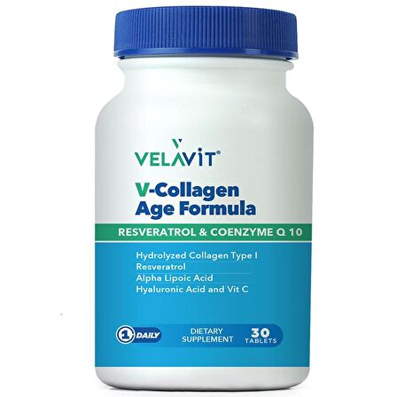 Velavit V-Collagen Age Formula Takviye Edici Gıda 30 Tablet