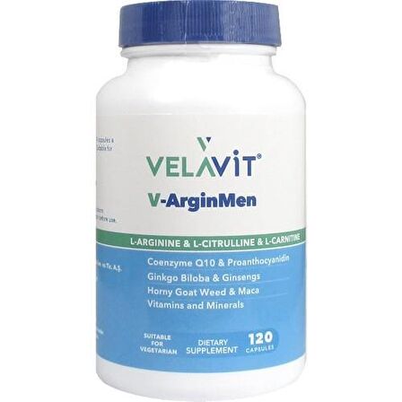 Velavit V-Arginmen 120 Kapsül