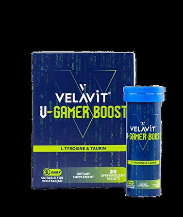 Velavit V-Gamer Boost 20 Efervesan Tablet