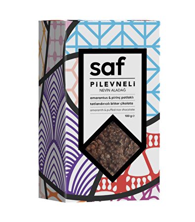 Saf x Pilevneli x Nevin Aladağ Exclusive No1 - Amarantus & Pirinç Patlaklı Çikolata 100gr