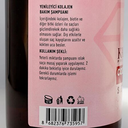 Ms Kalsedon PRO Collagen Biotin Yenileyici Onarıcı Bakım  Şampuan 500ML