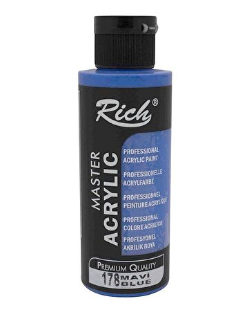 Rich Master Akrilik Boya Set Mavi Yeşil Kırmızı Açık Sarı