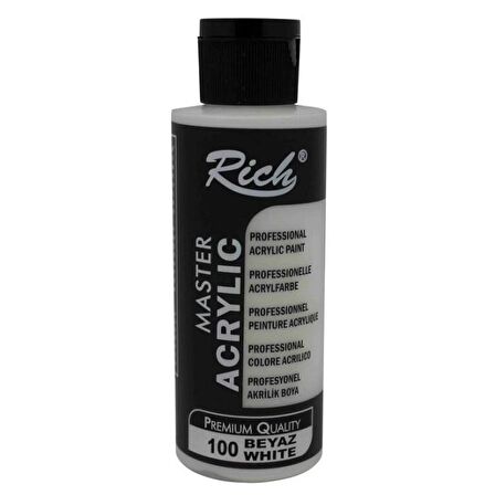 Rich Master Akrilik Boya 120ml 100 Beyaz