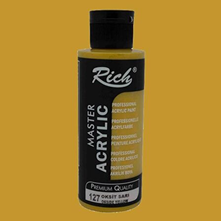 Rich Master Akrilik Boya 120ml 127 Oksit Sarı