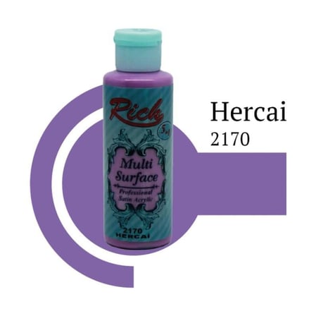 Rich Hercai 2170 Akrilik Boya 120 ml Saten Hazeran Moru