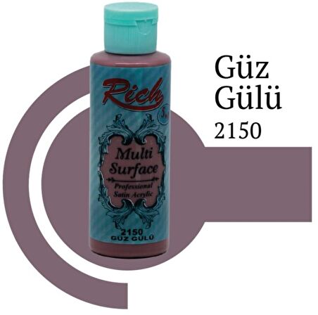 Rich Multi Surface Akrilik Boya 120ml 2150 Güz Gülü