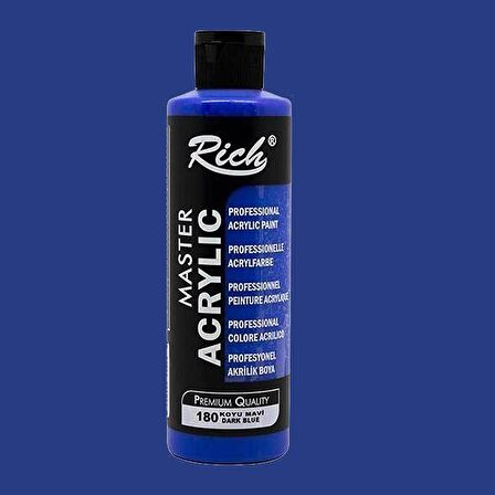 Rich Master Akrilik Boya 120ml 180 Koyu Mavi