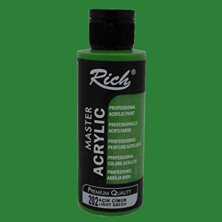 Rich Master Akrilik Boya 120ml 202 Açık Çimen