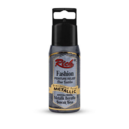 Rich Boyutlu Boncuk Boya 60cc Metalik Füme