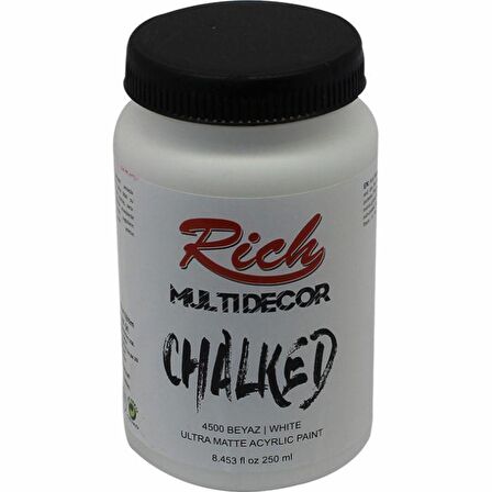 Rich Multi Decor Chalked Akrilik Boya 250ml 4500 Beyaz