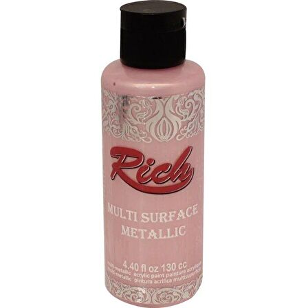 Rich Multi Surface Metalik Her Yüzey İçin Akrilik Boya 120ml 6536 Bebek Pembe