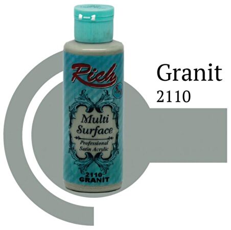 Rich Multi Surface Akrilik Boya 120ml 2110 Granit