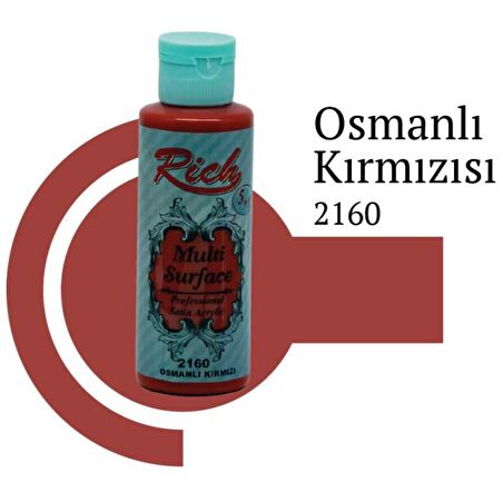 Rich Multi Surface Akrilik Boya 120ml 2160 Osmanlı Kırmızı